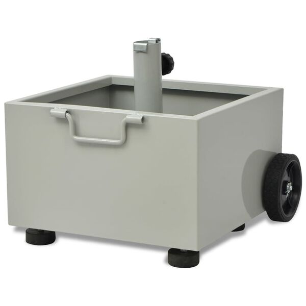 vidaXL parasolholder med plantekasse gr&aring;