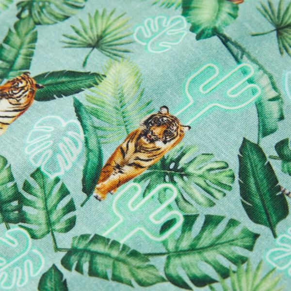 T-shirt til børn str. 104 lys grønmeleret