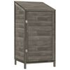 vidaXL haveskur 55x52x112 cm massivt grantr&aelig; antracitgr&aring;