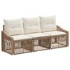 vidaXL Havesofa S&aelig;t 3 stk. Beige polyrattan