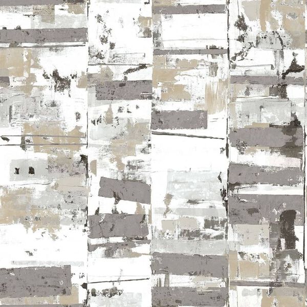Noordwand tapet Friends & Coffee Industrial Weathered metallisk beige