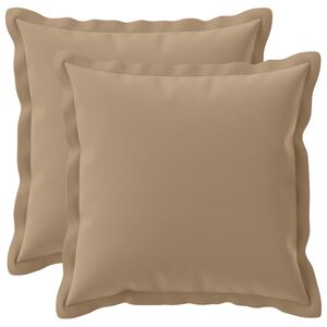 vidaXL Pudebetr&aelig;k 2 stk. HOUTEN Gr&aring;brun 30 x 30 cm Polyester