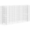 vidaXL gabion-h&oslash;jbed 190x50x100 cm galvaniseret jern