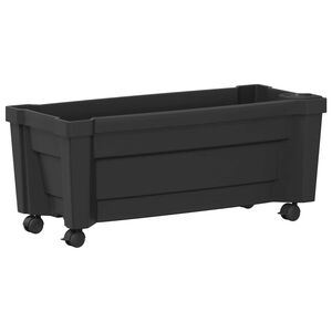 vidaXL Calypso plante med hjul Antracit 79 x 35 x 33 cm PP
