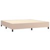 vidaXL Boxspring sengeramme 200x200 cm kunstl&aelig;der cappuccinofarvet
