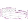 vidaXL Box spring seng med madras M&oslash;rk Brun 180 x 200 cm Stof