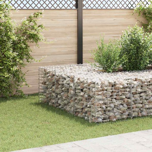 vidaXL gabion-højbed 60x60x60 cm kubeformet stål