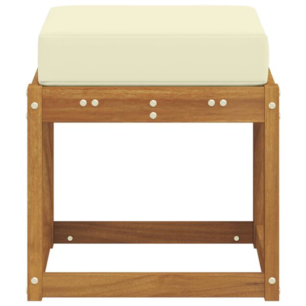 vidaXL Udend&oslash;rs Skammel B&aelig;nk Massivt Akacietr&aelig; Naturfarvet