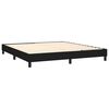 vidaXL Boxspring sengeramme 160x200 cm stof sort