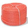 vidaXL snoet reb i polypropylen 6 mm 200 m orange