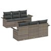 vidaXL Havesofa S&aelig;t 7 stk. Gr&aring; polyrattan