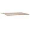 vidaXL Udtr&aelig;kkelig markise Beige 600 &times; 300 cm Polyester og Aluminium