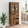 vidaXL Highboard Gammelt tr&aelig; 69,5 x 34 x 90 cm Konstrueret tr&aelig;