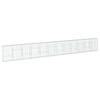 vidaXL gabionkurv med cover 1200x50x150 cm galvaniseret jern