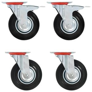 vidaXL drejehjul 4 stk. 125 mm