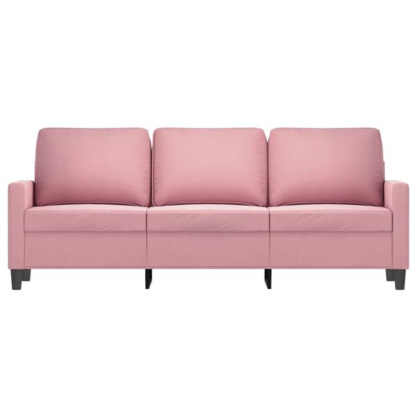 vidaXL 3-personers sofa 180 cm fl&oslash;jl lyser&oslash;d