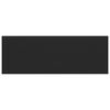 vidaXL Vindueskarm Sort med tr&aelig;struktur 140 x 50 x 4,5 cm PVC