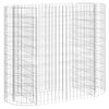 vidaXL gabion-h&oslash;jbed 120x50x100 cm galvaniseret jern