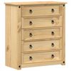 vidaXL kommode Corona 80x40x89 cm massivt fyrretr&aelig;