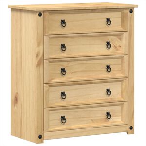 vidaXL kommode Corona 80x40x89 cm massivt fyrretr&aelig;