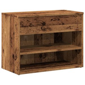 vidaXL skoreol 60x30x45 cm konstrueret tr&aelig; antikt tr&aelig;