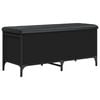 vidaXL opbevaringsb&aelig;nk 102x42x45 cm konstrueret tr&aelig; sort