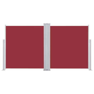 vidaXL sammenrullelig sidemarkise 117x600 cm rød