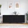 vidaXL Sideboards 3 pcs Sort eg 180 x 35 x 70 cm Konstrueret tr&aelig;