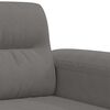 vidaXL 3-personers sofa 180 cm mikrofiberstof m&oslash;rkegr&aring;