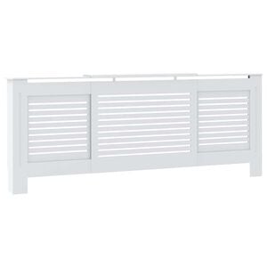 vidaXL radiatorskjuler 205 cm MDF hvid