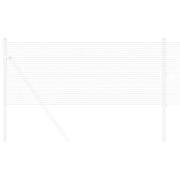 vidaXL Svejset Tr&aring;dhegn S&oslash;lv 1.4 x 25 m