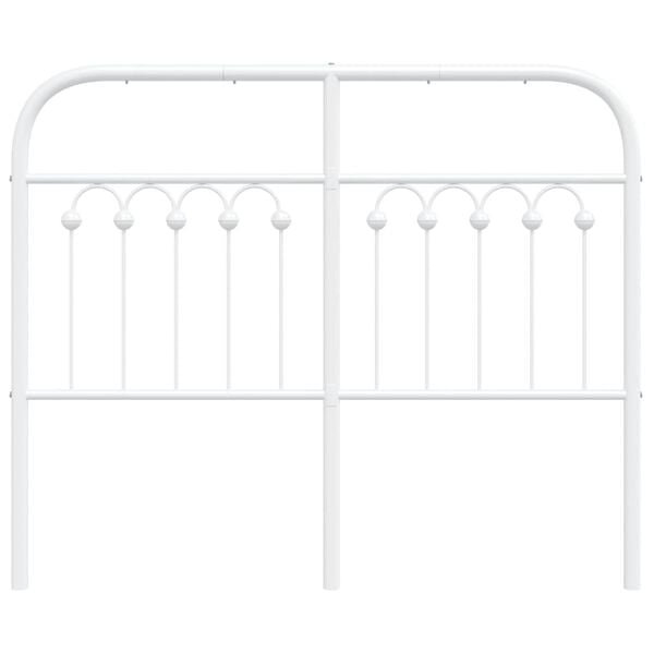 vidaXL udskiftningsgavl 120 cm metal hvid