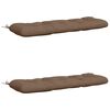 vidaXL 2-delt b&aelig;nkepude VIANEN 100% polyester Gr&aring;brun 100 x 40 x 12 cm