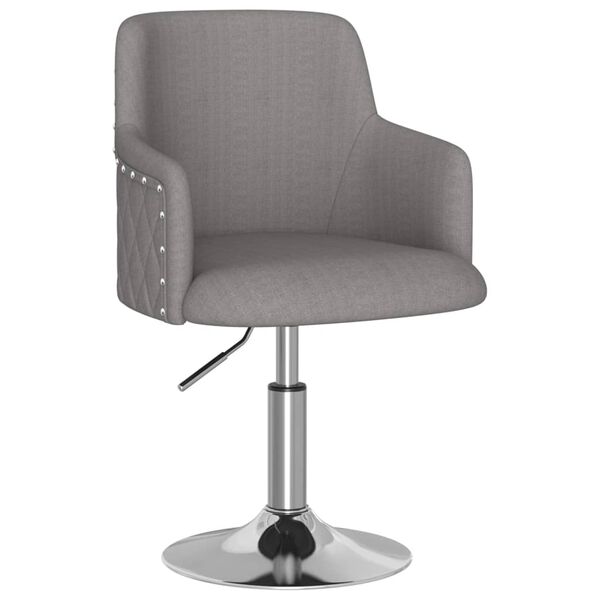 vidaXL barstol stof m&oslash;rkegr&aring;