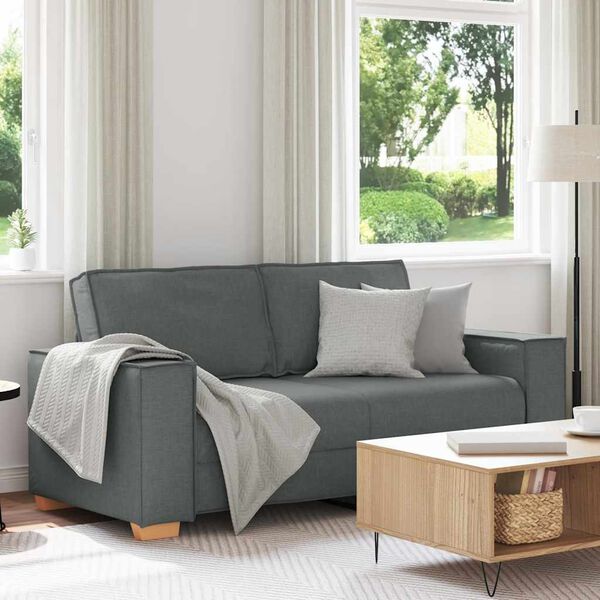 vidaXL 2-personers sofa mørkegrå 140 cm stof