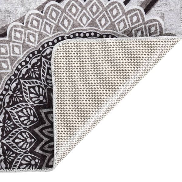 vidaXL gulvtæppe 120x180 cm skridsikkert og vaskbart flerfarvet