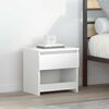 vidaXL sengebord 40x30x39 cm konstrueret tr&aelig; hvid