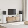 vidaXL h&oslash;jtalerstativer 2 stk. 30x30x80 cm konstrueret tr&aelig; hvid