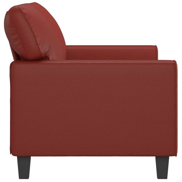 vidaXL 2-personers sofa 140 cm kunstl&aelig;der vinr&oslash;d