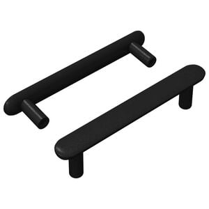 vidaXL Skab H&aring;ndtag 2 stk. Sort 121 x 16.6 x 28.3 mm Jern