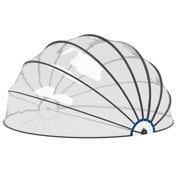 vidaXL poolkuppel 559x275 cm