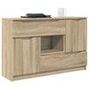 vidaXL Sideboard med skuffe Sonoma eg 100 x 30 x 65,6 Konstrueret tr&aelig;