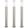 vidaXL pullertlamper 3 stk. 80 cm rustfrit st&aring;l IP44