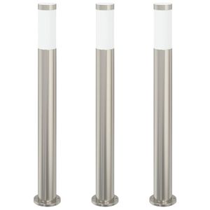 vidaXL pullertlamper 3 stk. 80 cm rustfrit st&aring;l IP44