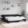vidaXL daybed med udtræk 80x200 cm stof sort