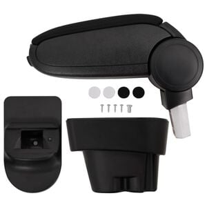 vidaXL arml&aelig;n til PEUGEOT 207/207 SW/207 CC (2006) sort 12x36x(33,5-48) cm ABS