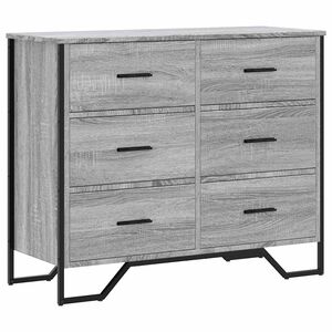 vidaXL kommode 91x35,5x74,5 cm konstrueret tr&aelig; sonoma-eg