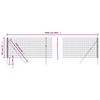 vidaXL trådhegn 0,8x25 m galvaniseret stål grøn