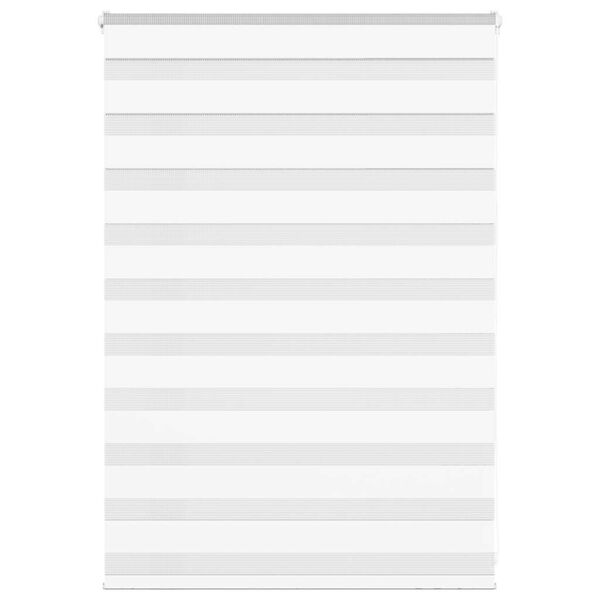 vidaXL zebragardin hvid 110x100 cm stofbredde 105,9 cm polyester