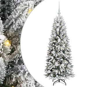 vidaXL Kunstigt juletr&aelig; Hvid 120 cm PVC og plastik og st&aring;l og PE